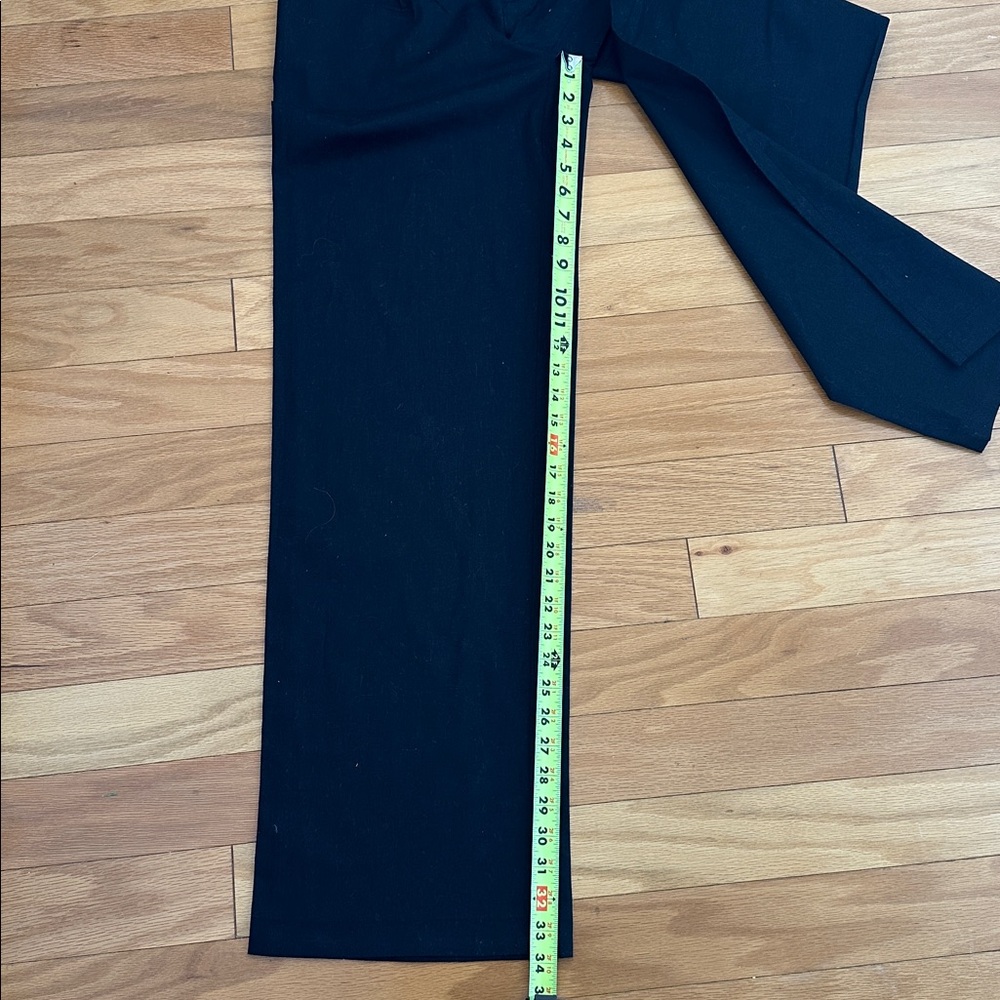 Banana Republic Size 4 Black Linen High Waist Pleated Wide Leg Pants in Size 4 - Picture 11 of 16